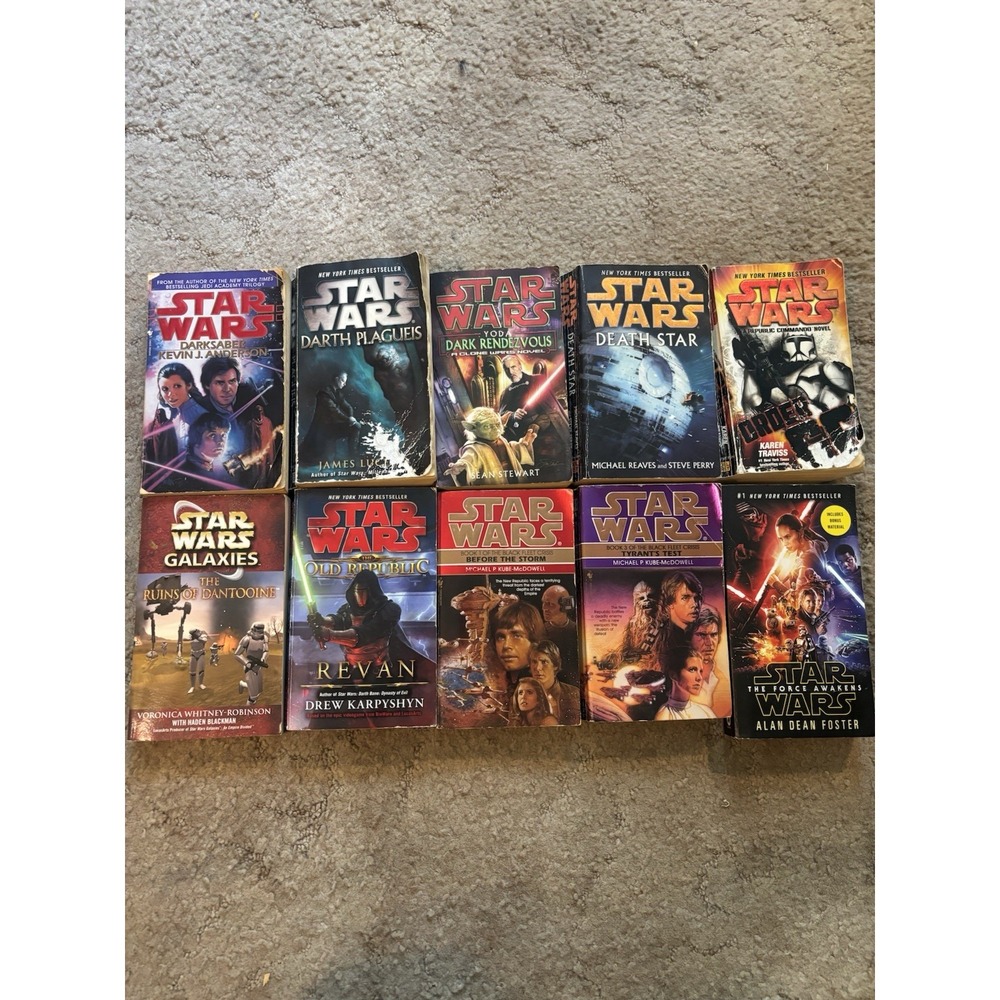 Star Wars Legends Paperback Book Lot Darth Plagueis Revan Old Republic EU 10x